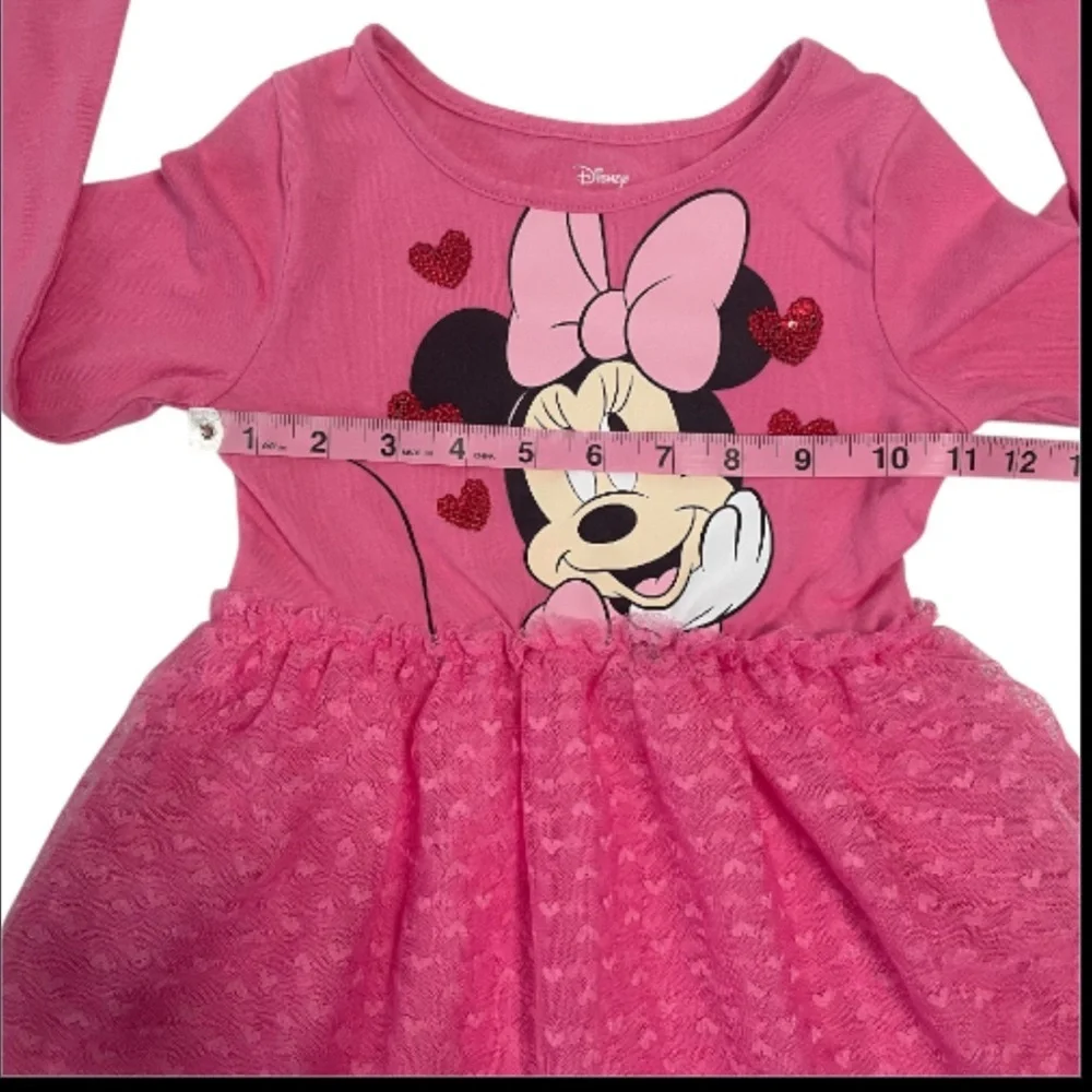 Disney Minnie Mouse Pink Long Sleeve Dress